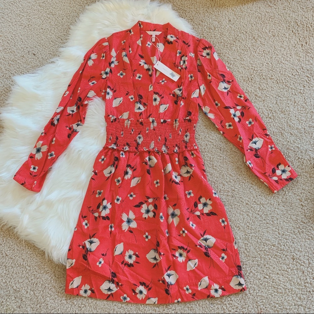 Rebecca Taylor DANIELLA FLORAL V-NECK DRESS - Picture 5 of 8